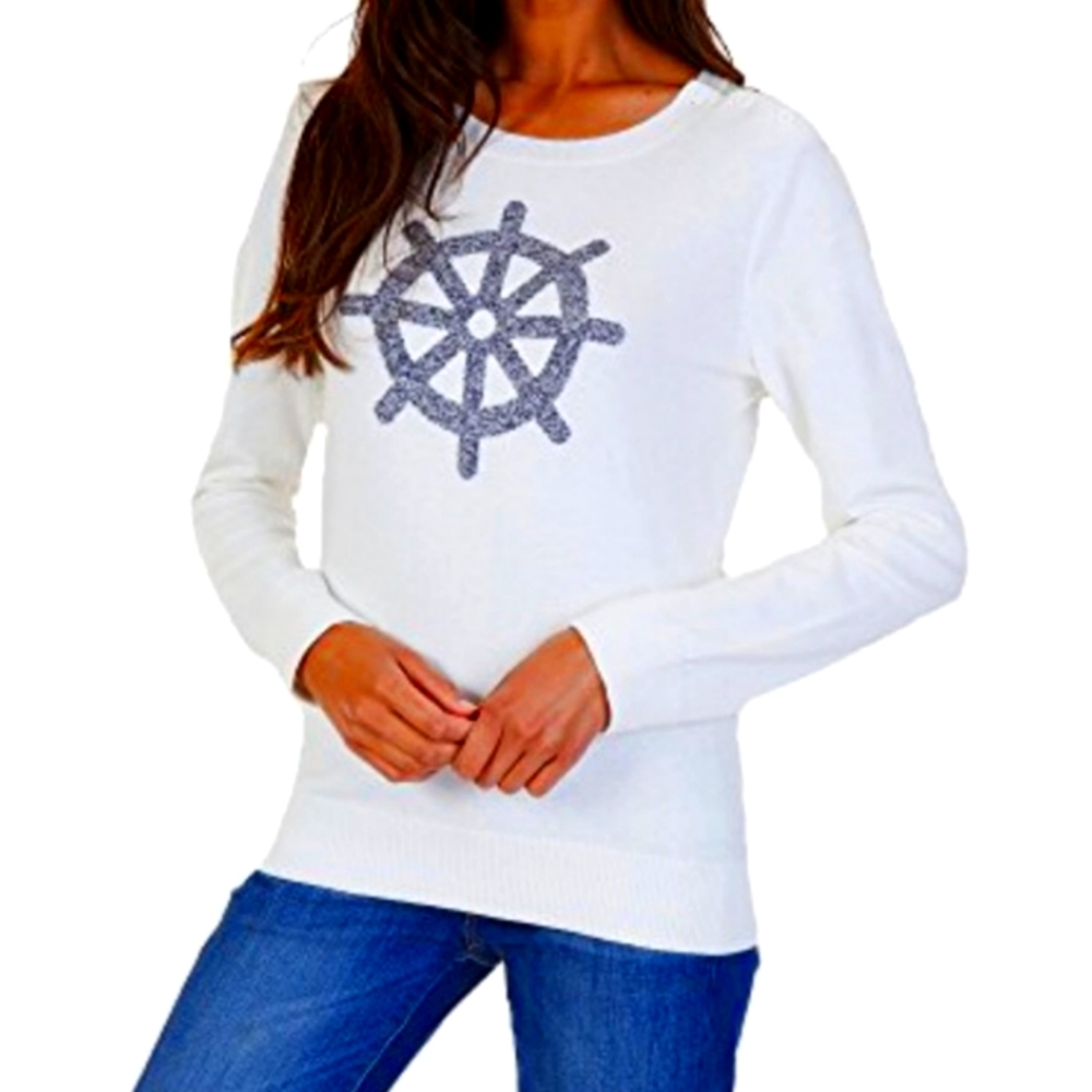 Nautica Women's Ship's Wheel Sweater